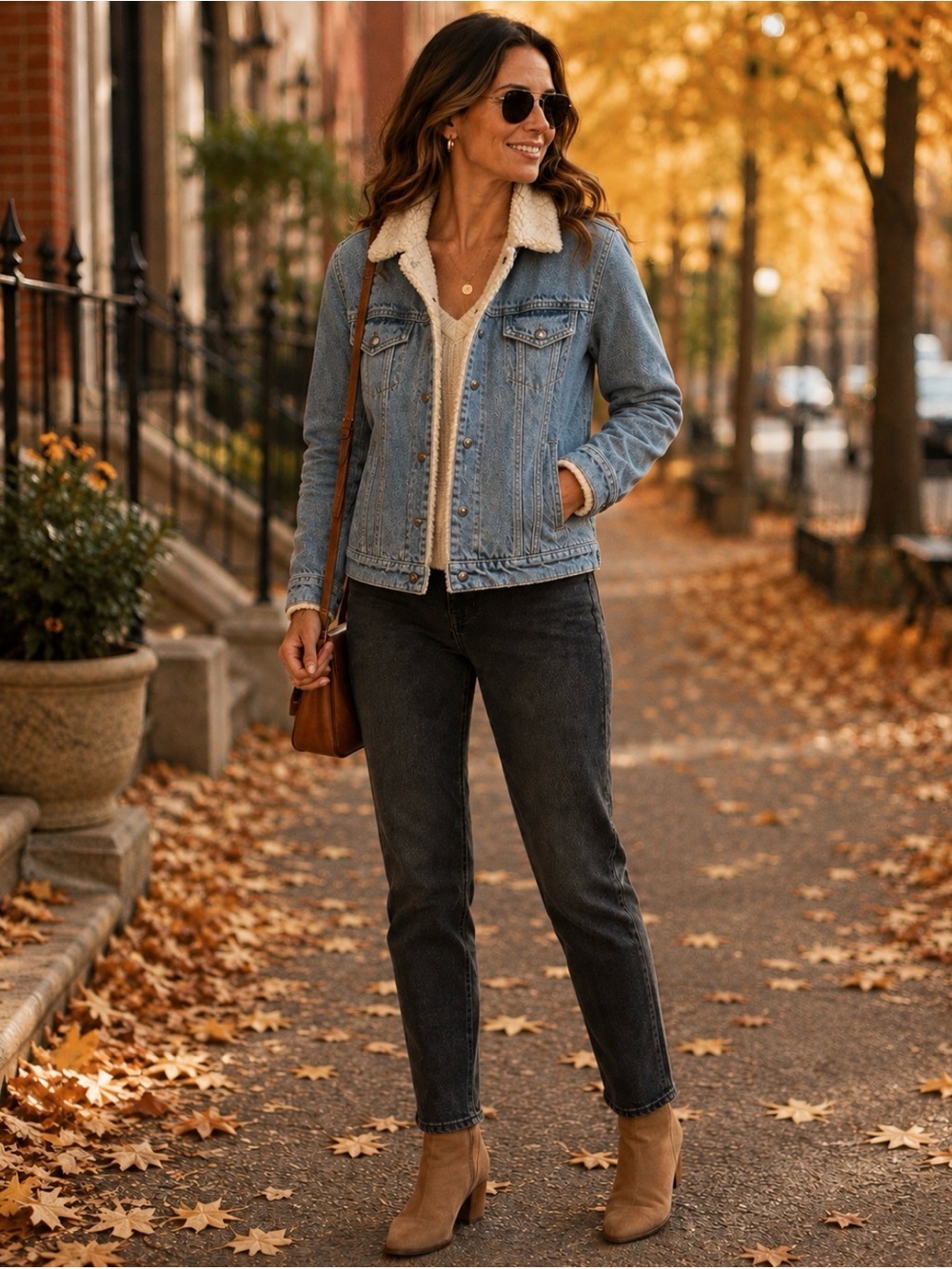 Levi's Cropped Sherpa-Lined Denim Trucker Jacket | Size XS | Perfect Condition